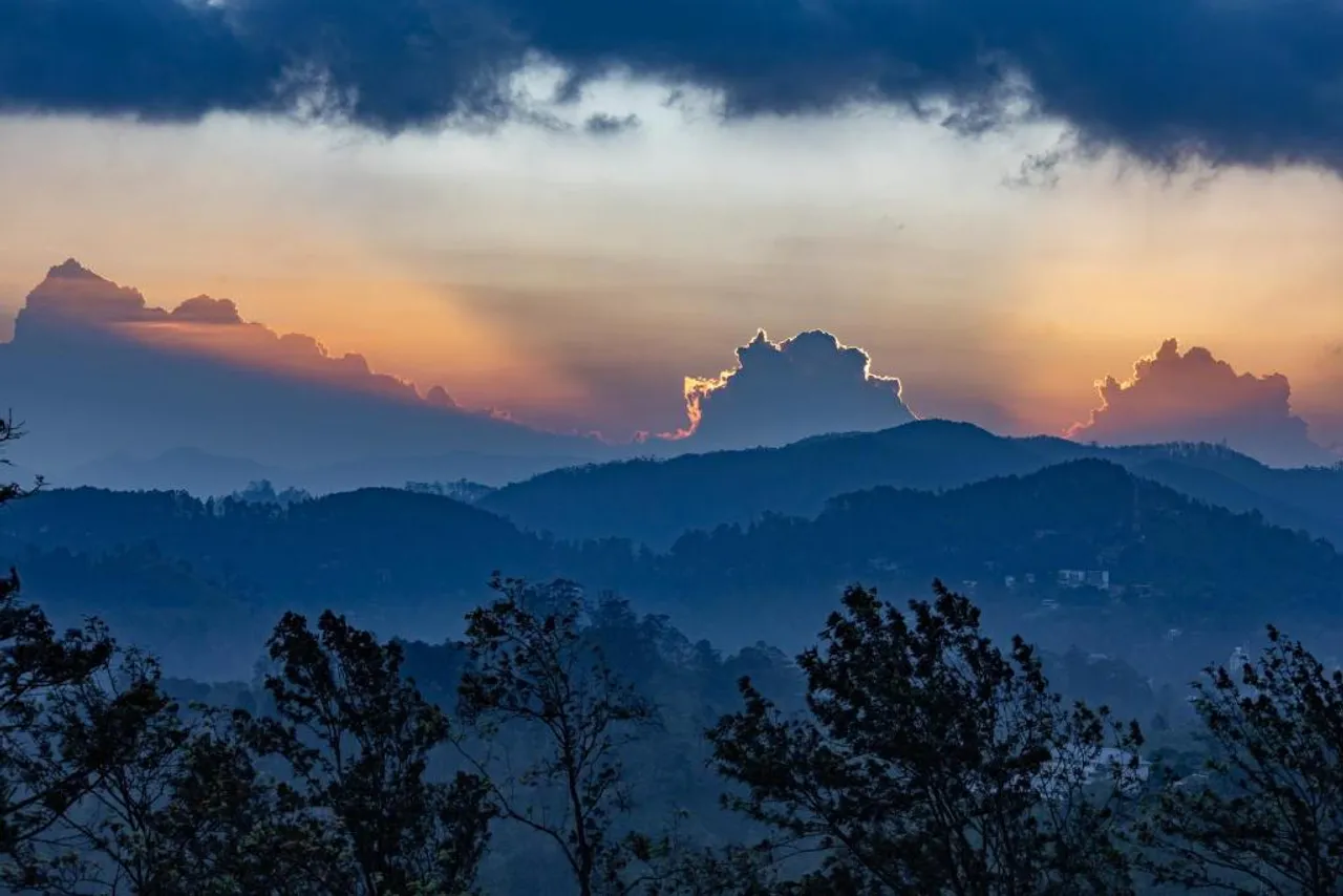 The View of the Beautiful Sunset